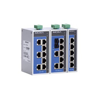 MOXA EDS-208A 8-Port Unmanaged Ethernet Switch - Industrial Grade For Harsh Environments (-10 To 60°C)