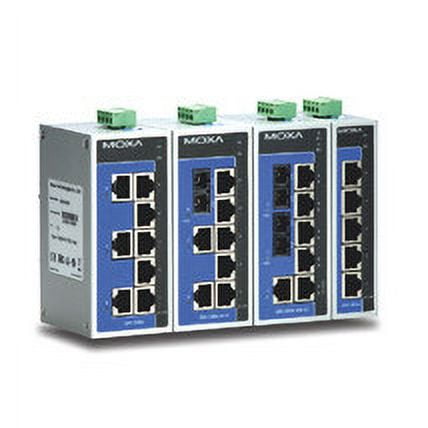 MOXA EDS-208A-MM-SC - Unmanaged Ethernet Switch with 6 10/100BaseTX Ports, and 2 100BaseFX Multi-Mode Ports with SC Connectors, -10 to 60C
