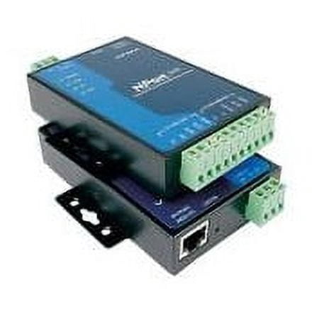 MOXA NPort 5232 w/Adapter - 2 Ports RS-422/485 Device Server, 10/100 Ethernet, Terminal Block, 15KV ESD, 12-30VDC, 0 to 55C Operating Temperature
