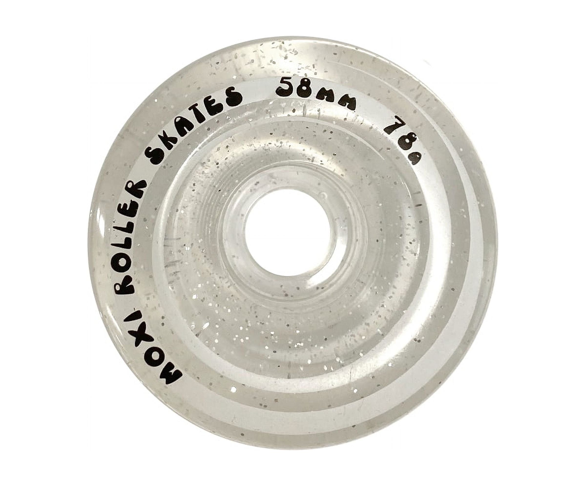 Moxi Glitter Clear Quad Roller Skate Outdoor Wheels (58mm/78A
