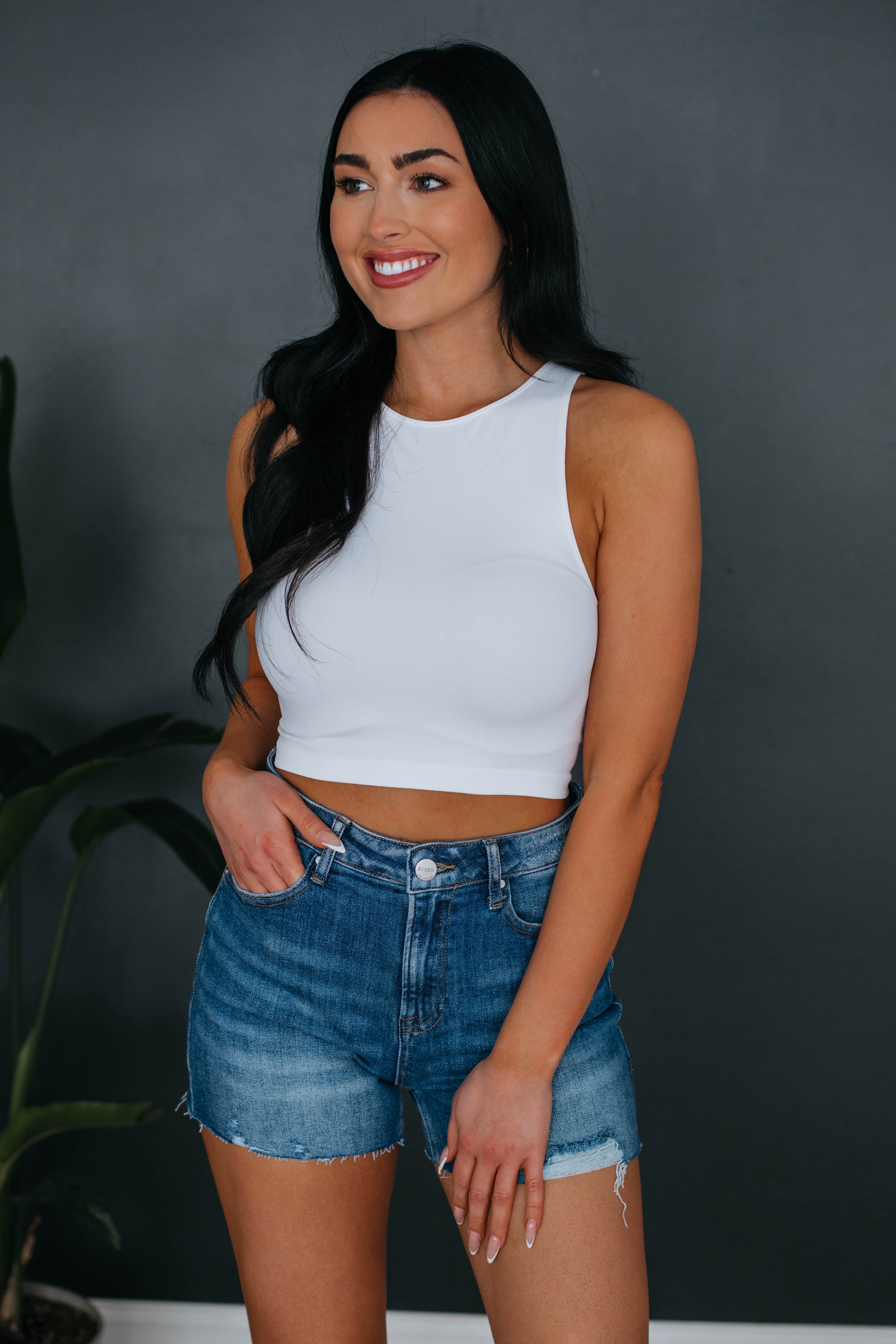 Moxie Ribbed Knit Cami in Red Bean main image 1