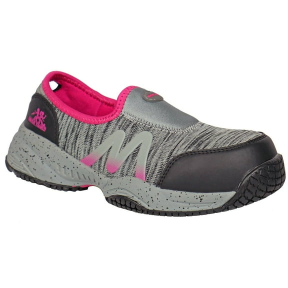 Moxie Trades Women's Danna Soft Toe Slip Resistant Work Shoe Grey Knit - MT50175