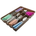 thumbnail image 1 of Moxinox Colorful 48 Piece camping Silverware set with Organizer, Plastic Spoons Forks Knives Set with Tray (13x9x2 Ins), 1 of 5
