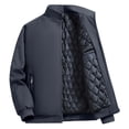 thumbnail image 1 of Moxiu Big and Tall Men's Puffer Jacket Quilted Windproof Thermal Zip Up Stand Collar Winter Outdoor Bubble Coat with Zipper Pockets Gray,M, 1 of 3