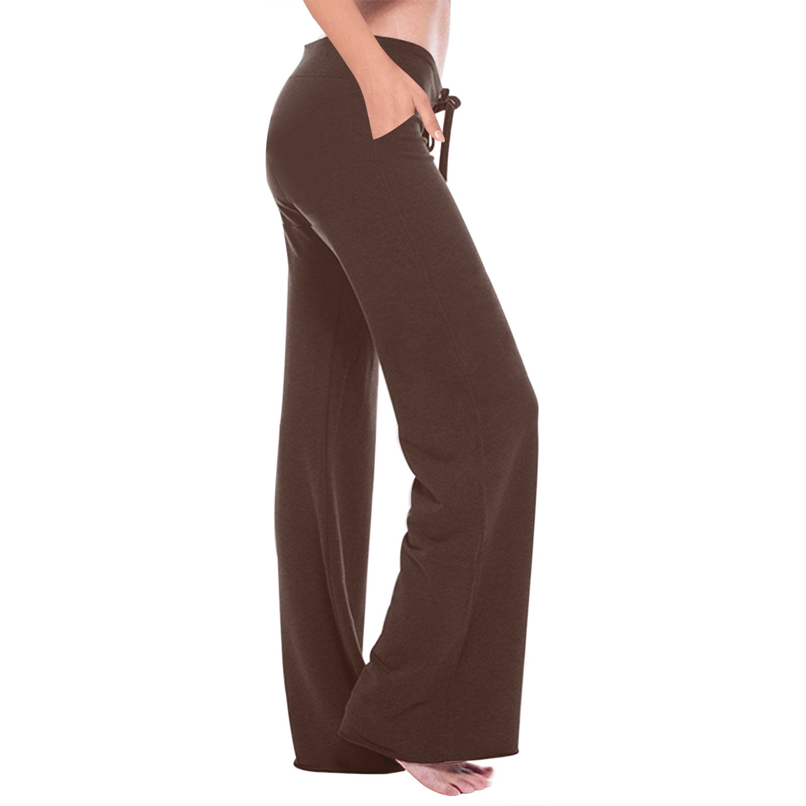 Moxiu Cargo Pants for Women Sweatpant Stretch High Waisted Wide Leg ...