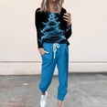 thumbnail image 1 of Moxiu Christmas Sweatsuit Outfit for Women,Lounge Sets for Women Sweatsuits Sets Two Piece Christmas Print Long Sleeve Tops and Jogger Pant Workout Athletic Tracksuits 2024 Blue,XL, 1 of 1