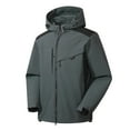 thumbnail image 1 of Moxiu Clearance Rain Jackets for Women Raincoat Women Lightweight Waterproof Rain Jacket Solid Color Winter Packable Outdoor Hooded Windbreaker, 1 of 8
