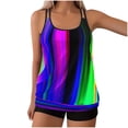 thumbnail image 1 of Moxiu Flowy Tankini Swimsuits for Women Floral Tummy Control Modest Beach Bathing Suits Long Torso Tank Tops with Boyshorts 2026, 1 of 5