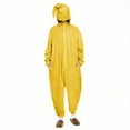 thumbnail image 1 of Moxiu Halloween Pjs Women Onesie Half Zip One-piece Jumpsuits Romper Pajamas Halloween Cosplay Costume for Autumn Winter 2025 Yellow,XXL, 1 of 9
