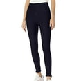 thumbnail image 1 of Moxiu Jean Leggings for Women Skinny Classic High Waisted Stretch Denim Pant Slim Fit Tummy Control Tight Trousers with Pockets Black,L, 1 of 6