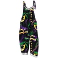 thumbnail image 1 of Moxiu Mardi Gras Jumpsuit for Women Sparkly Sequin Glitter Sleeveless Wide Leg Pants Jumpsuits Carnival Party Bib Overalls 2025 Purple,XXL, 1 of 5