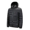 thumbnail image 1 of Moxiu Men Puffer Jacket Lightweight with Hood Ultra Light Full Zip Jackets Packable Warm Insulated Quilted Jackets 2025 Black,XL, 1 of 9