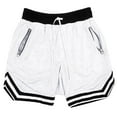 thumbnail image 1 of Moxiu Men's Basketball Shorts with Pockets Elastic Waist Drawstring Lightweight Quick Dry Mesh Athletic Workout Running Shorts White,S, 1 of 4