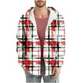 thumbnail image 1 of Moxiu Men's Flannel Hoodie Shirts 2025 Lightweight Casual Button Down Lined Plaid Shirt Jackets for Men Long Sleeve Hooded Coats with Pocket Beige,XXL, 1 of 5