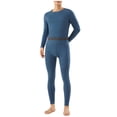 thumbnail image 1 of Moxiu Men's Thermal Underwear Base Layer Set Warm Long Johns for Cold Weather Camping Dark Blue,XL, 1 of 5