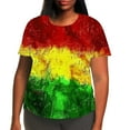 thumbnail image 1 of Moxiu Plus Patriotic Shirts for Women Short Sleeve American Flag Graphic Tee Shirts Summer Round Neck Oversized 4th of July Tees Tops 2025 Multicolor,XL, 1 of 5