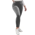 thumbnail image 1 of Moxiu Seamless Velvet Leggings for Women Tummy Control Elastic High Waist Buttery Soft Party Stretch Pants Gray,XL, 1 of 9