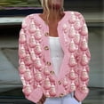 thumbnail image 1 of Moxiu Ugly Funny Christmas Sweater for Women Open Front Cardigan Long Sleeve Xmas Tree Print Button Cardigans Winter Knitted Outerwear 2025, 1 of 5