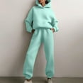 thumbnail image 1 of Moxiu Women 2 Piece Outfits Sweatsuits Long Sleeve Hooded Pullover Jogger Pants 2023 Fall Winter Clothes Casual Loose Lounge Sets Tracksuit, 1 of 8