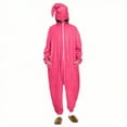 thumbnail image 1 of Moxiu Women Halloween Onesie Pajamas Half Zip One-piece Jumpsuits Romper Funny Halloween Cosplay Costume for Autumn Winter 2025 Hot Pink,XXL, 1 of 9