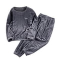 thumbnail image 1 of Moxiu Women's Flannel Pajama Sets Cozy Warm 2-Piece Soft Winter Loungewear with Pockets Gray,L, 1 of 6