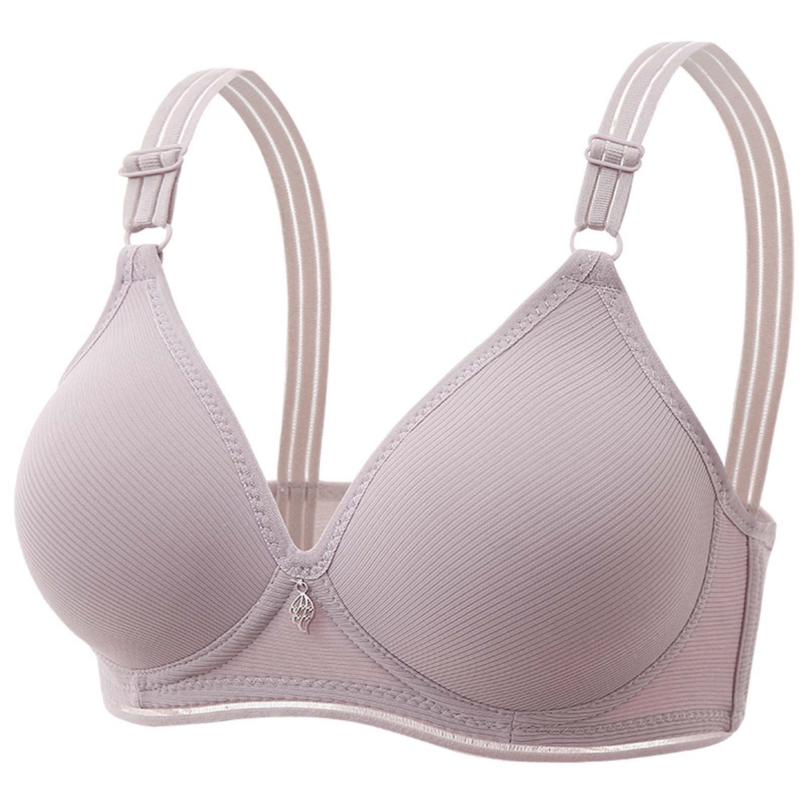 Moxiu Women's Push up Wireless Bra,Plus Size Bras for Women No Underwire  Comfortable Underwear Casual Sexy Thin Full Support Adjustable Bras 