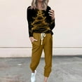 thumbnail image 1 of Moxiu Womens Christmas Suit,Sweatsuits for Women Sets 2 Piece Christmas Outfits Glitter Xmas Tree Print Casual Lounge Sets Holiday Two Piece Sweat Suits Joggers Tracksuit Gold,XXL, 1 of 5