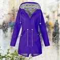 thumbnail image 1 of Moxiu Womens Lightweight Rain Coat Plus Size Waterproof with Hood Packable Long Hooded Trench Coats Windbreaker Travel Jacket 2025 Purple,M, 1 of 5