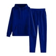 thumbnail image 1 of Moxiu Womens Sweatsuits 2 Piece Set Outfit Lounge Hoodie Sets Oversized Sweatshirt Jogger Sweatpants Tracksuit Two Piece Workout Sets Blue,S, 1 of 8