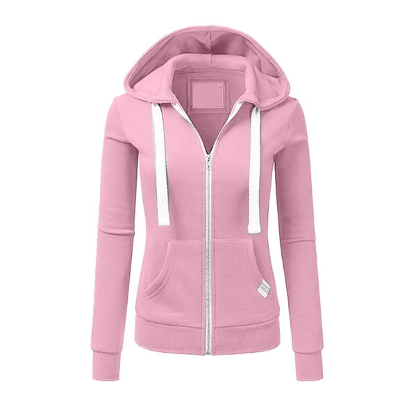 Moxiu Zip Up Hoodies Two Piece Women’s Tracksuit 2025 - Sweatpants with Pockets Sweat Suits Workout Jogging Outfits Sets Pink,XXL