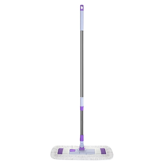 Moxufan 1 Set Home Mop Set with Replaceable Washable Pads 360 Degree Rotating Head Telescopic Stainless Steel Pole Mop,3pcs