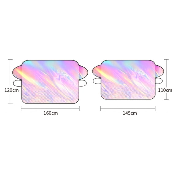 Moxufan Car Window Sunshade Cover with Strong Magnets Heat Insulation UV Protection Sun Blocking Film Universal Auto Windshield Sunshade,S