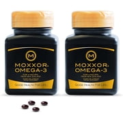 Moxxor Omega 3 Green Lipped Mussel from New Zealand 2 Bottle x 60 Capsules Per Bottle