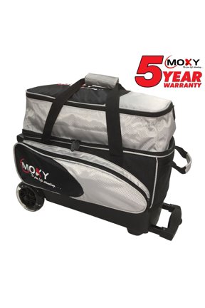 Blade Premium Double Roller Bowling Bag - Silver