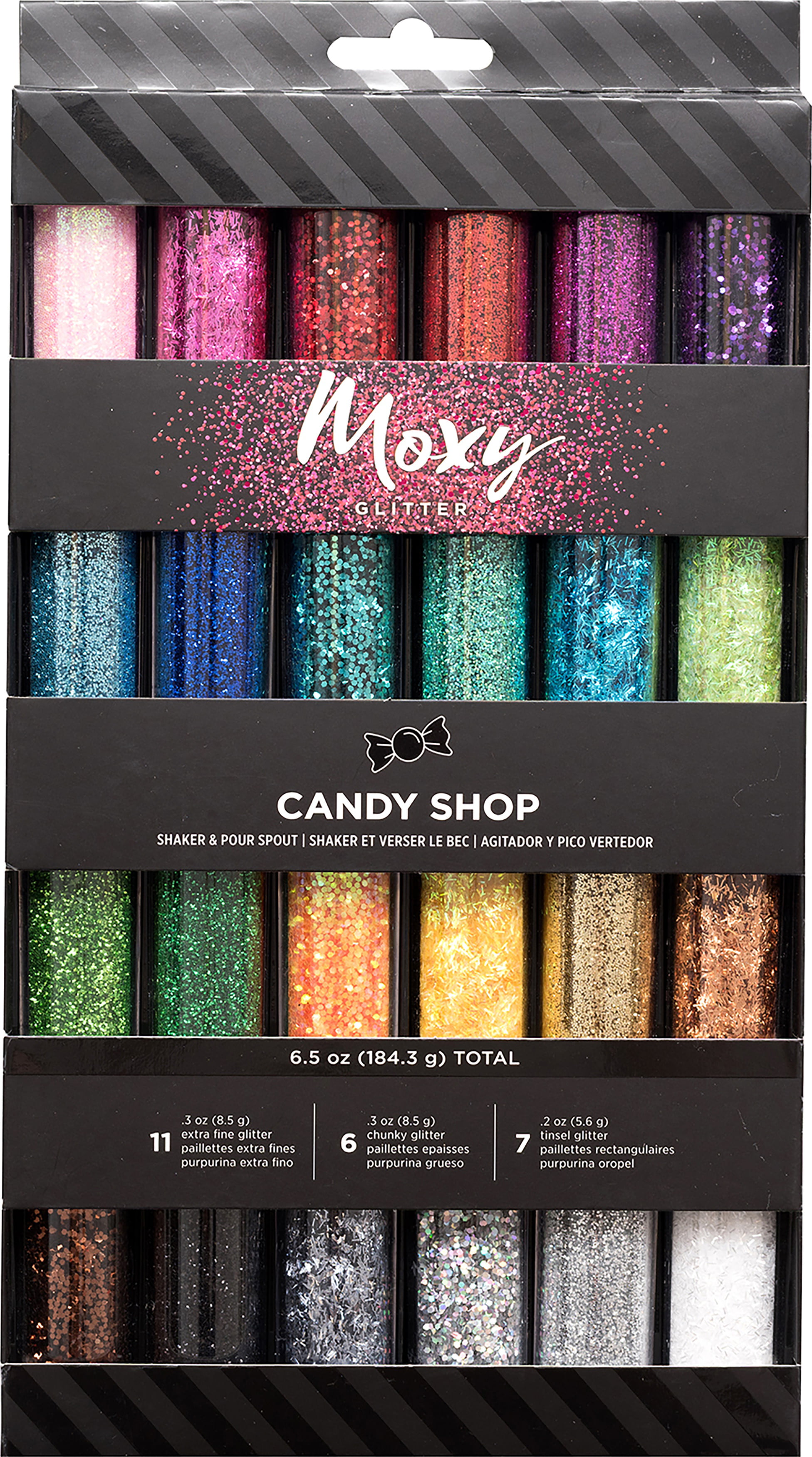 Hello Hobby Multicolor Glitter Shakers, 12-Pack