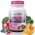 thumbnail interactive-video image 1 of MoxyVites Multivitamin for Women, Methylated + Iron + 44 Fermented Nutrients + Probiotic Blend + Iron + Methylfolate + Zinc + Vitamin D3, 90 Capsules, 1 of 8
