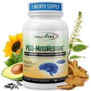 MoxyVites PQQ supplement, 20mg with Vitamin D3 & BioPerine - Cellular & Brain Health, 30 Caps