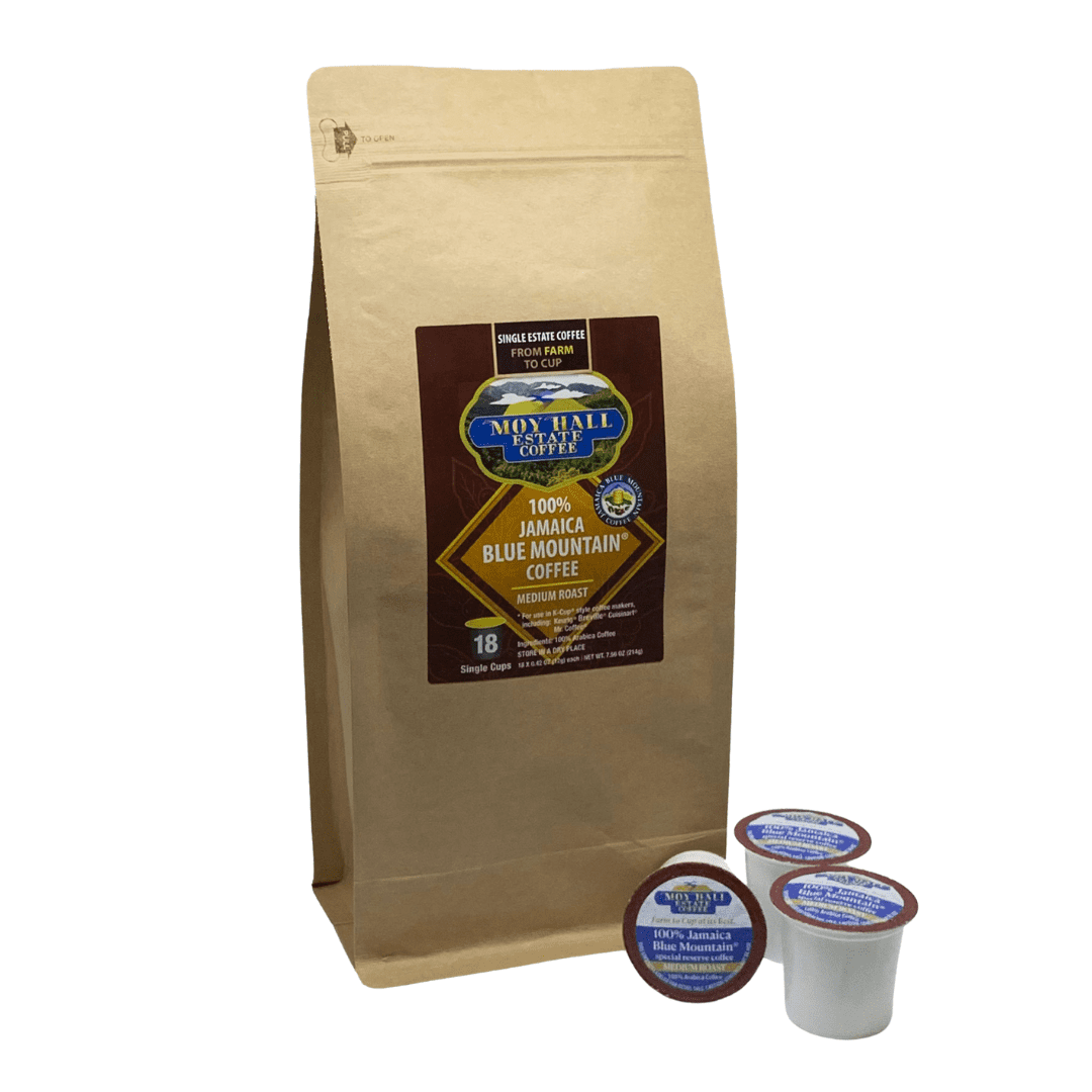 Moy Hall Jamaica Blue Mountain Single Serve Coffee for K Cup Keurig Brewing System-18 Count…