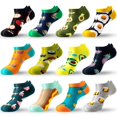 thumbnail image 1 of Moyel Mens Cotton Ankle Socks 7-13 Fun Crazy Novelty Funky Funny Socks for Men Cool Gifts for Men 12 Pack, 1 of 7
