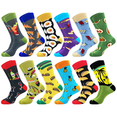 thumbnail image 1 of Moyel Mens Dress Crew Socks 7-13 Fun Novelty Funky Funny Socks for Men Cool Gifts for Men 12 Pack, 1 of 7
