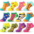 thumbnail image 1 of Moyel Womens Cotton Ankle Socks 6-9 Fun Crazy Novelty Funky Funny Socks Gifts for Women 12 Pairs, 1 of 7