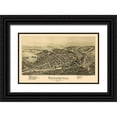 thumbnail image 1 of Moyer 32x21 Black Ornate Wood Framed with Double Matting Museum Art Print Titled - Curwensville Pennsylvania - Moyer 1895, 1 of 4