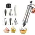 Moyic Cake Decorating Gun, Stainless Steel Dessert Decorator Cake