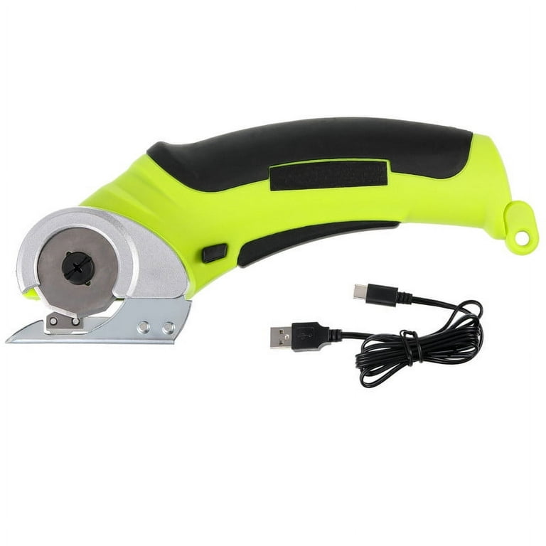 Moyic Cordless Electric Scissors, 4V Electric Mini Cutter, Carpet and Cardboard  Cutter, Rotary Cutter for Fabric and Cloth 