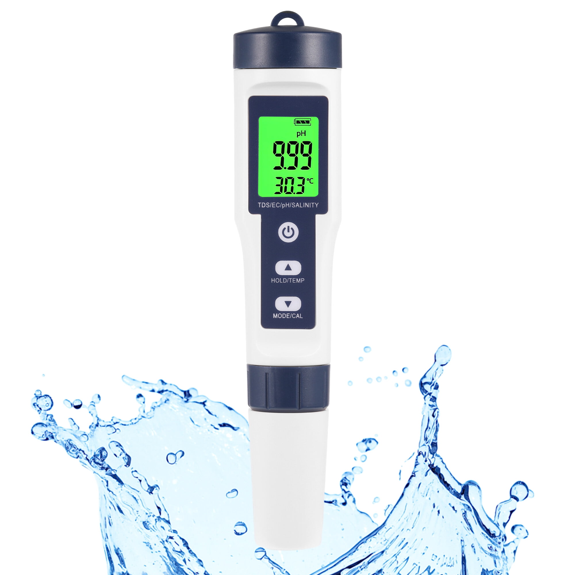 Moyic Pool Salt Tester & PH Meter, Digital Salinity Meter and PH Tester for Pool Saltwater and