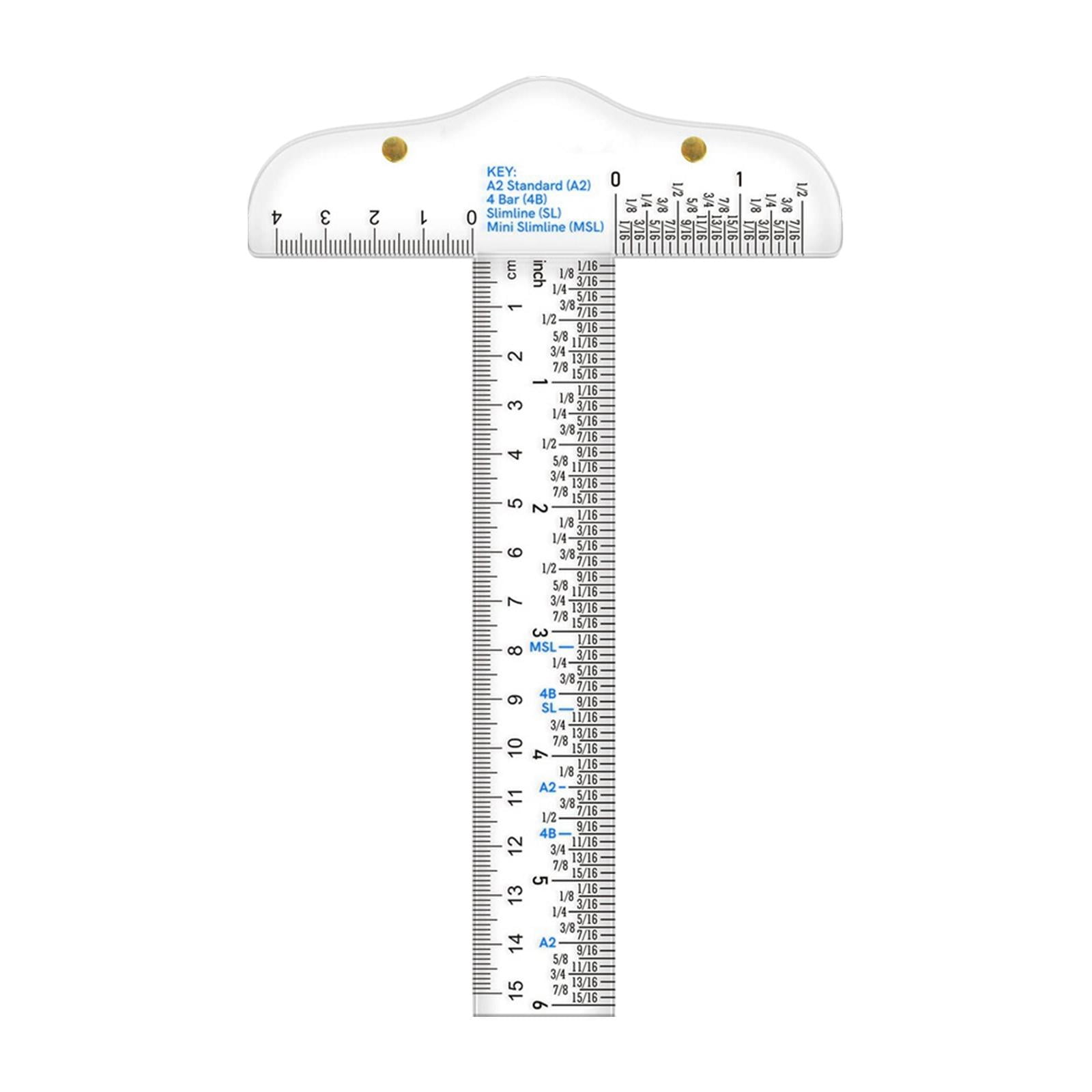 Moyitang Clear Acrylic T Square Ruler Measuring Ruler Stationery 6 ...