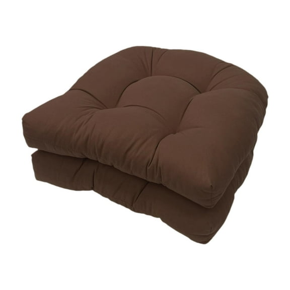 Moyitang Indoor Outdoor Wicker Patio Seat Cushion 48 Cmx48 cm Non Slip Thick Set of 2 Coffee color