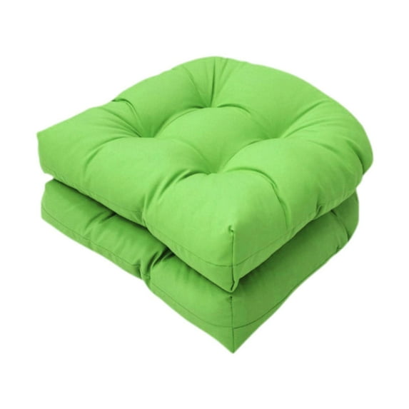 Moyitang Indoor Outdoor Wicker Patio Seat Cushion 48 Cmx48 cm Non Slip Thick Set of 2 Green