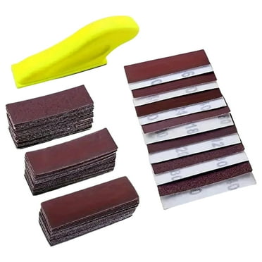 Moyitang Micro Sander Mini Detail Finger Sander for DIY Crafts Narrow Space Polishing Red