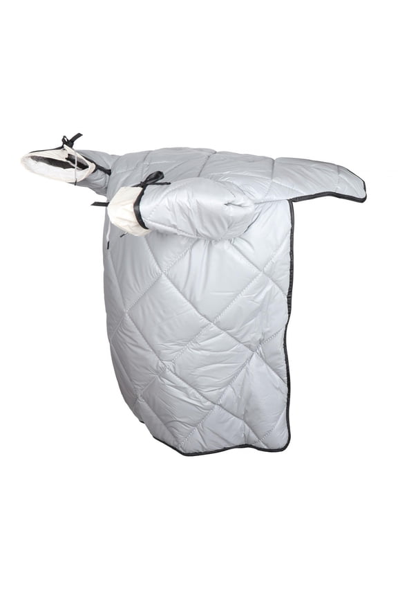 Motorcycle Windproof Quilt Leg Apron Cold Weather Universal Thick Warm Tarpaulin Gray